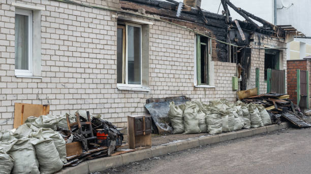 Professional Fire Damage Repair technician working in White Marsh, MD